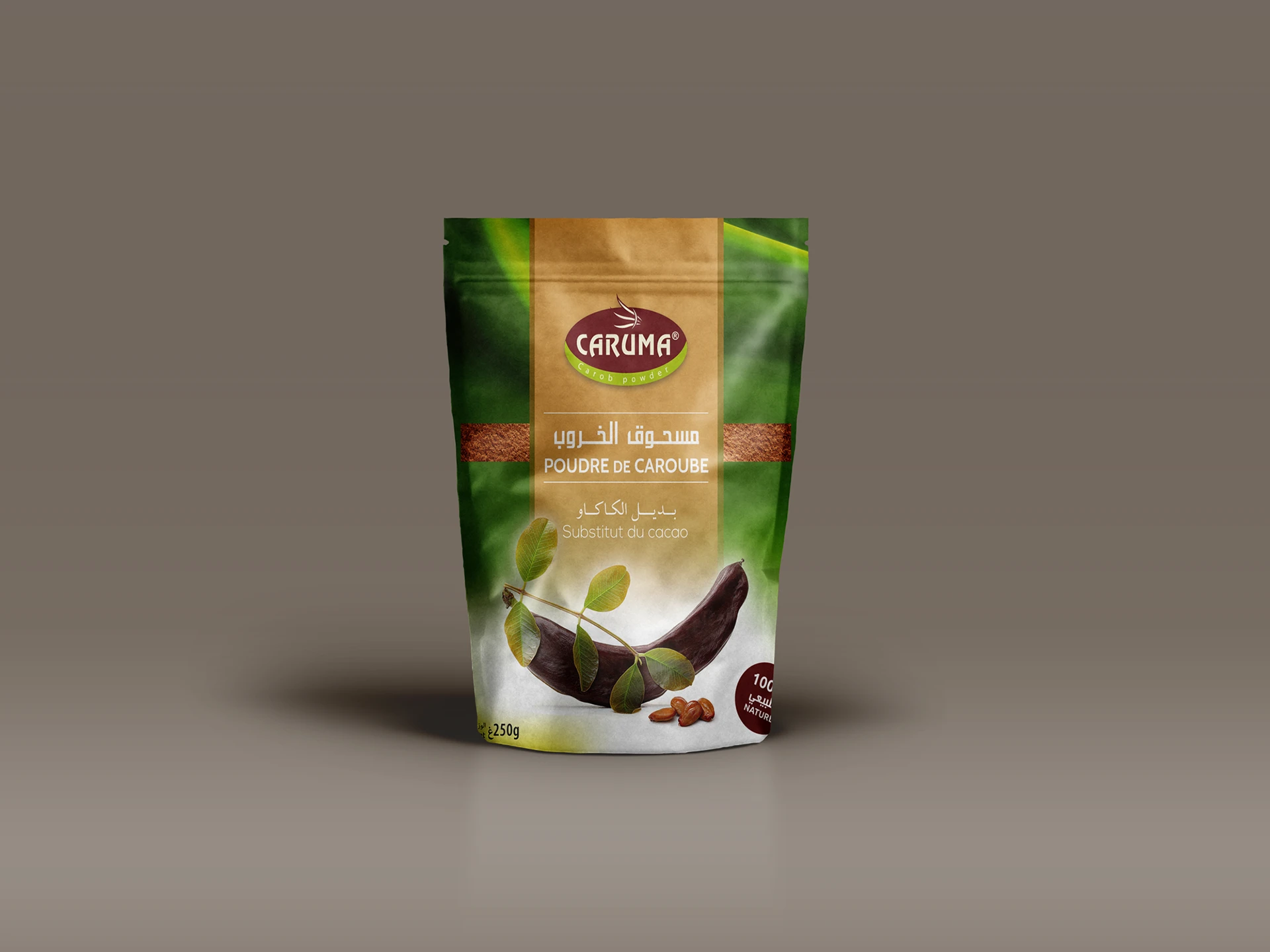 Caruma — Organic Pure Carob Powder Doypack