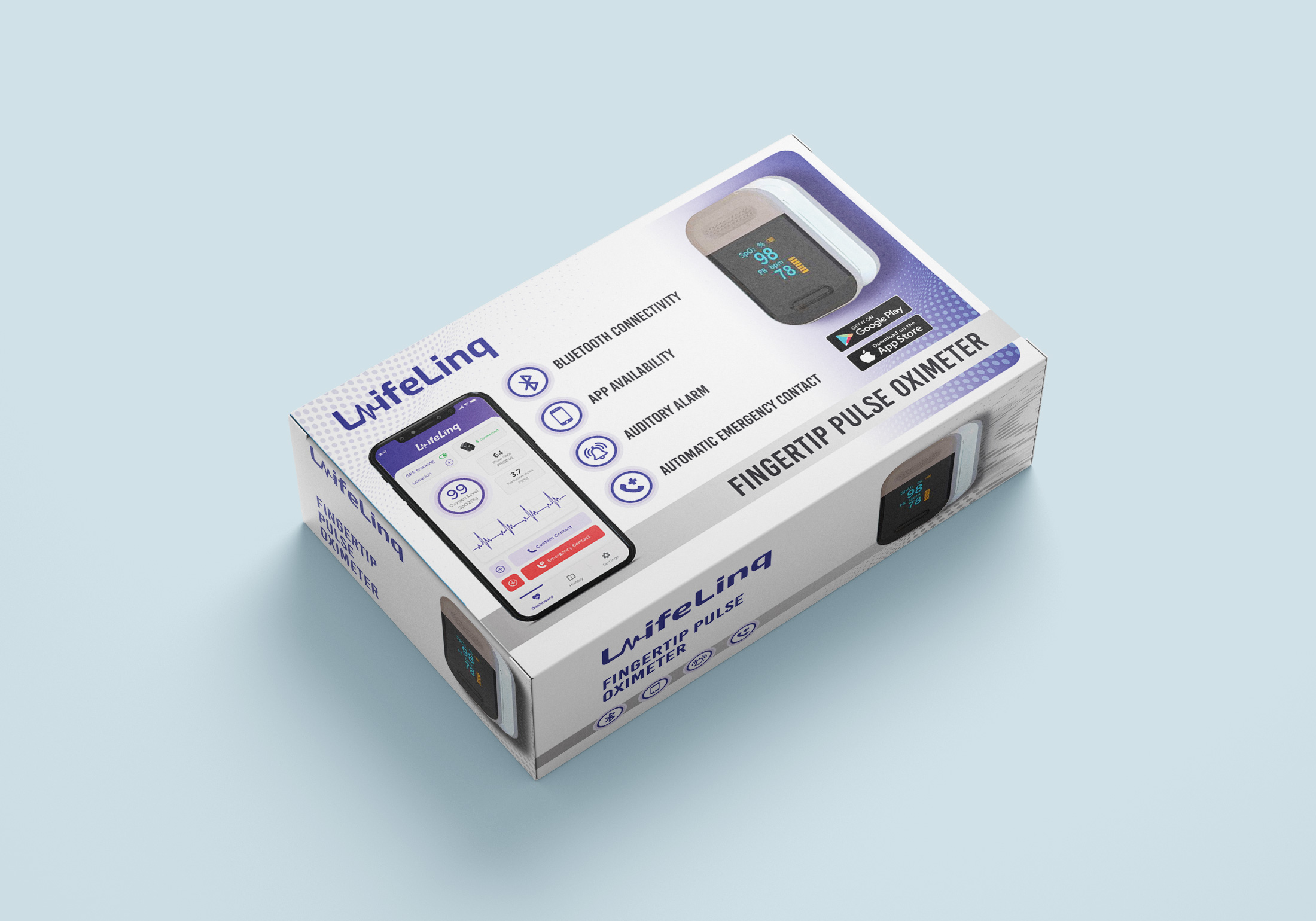 LifeLinq — Connected Fingertip Pulse Oximeter