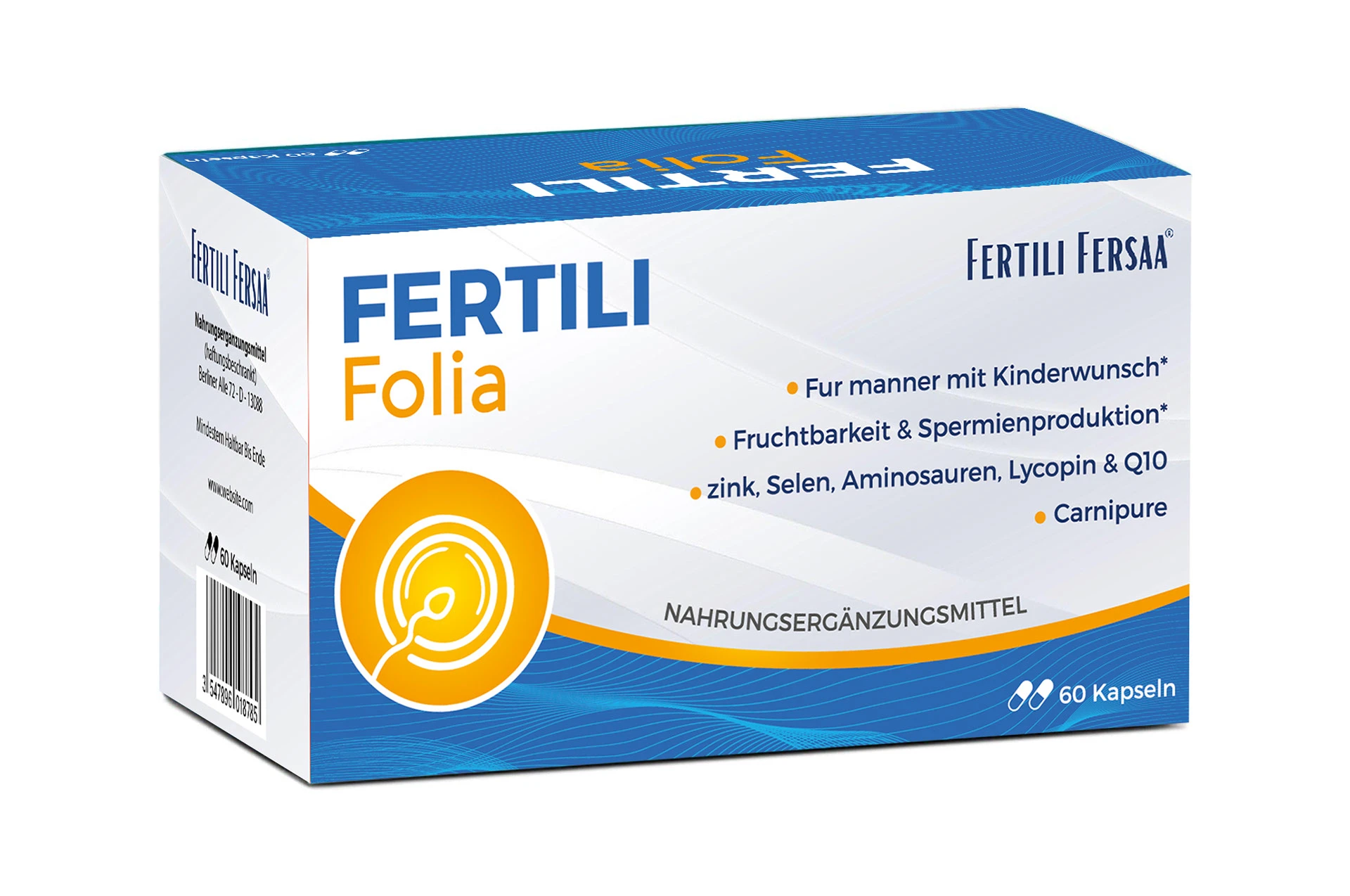 Fertili Fersaa — Fertili Folia Carnipure 60 Capsules