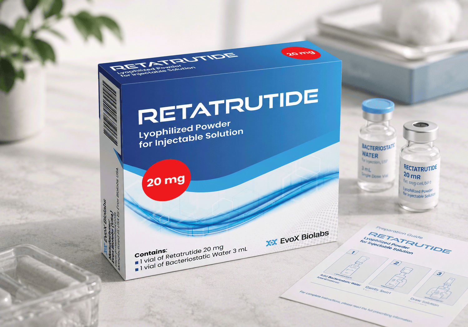 EvoX Retatrutide — Pharmaceutical Folding Carton